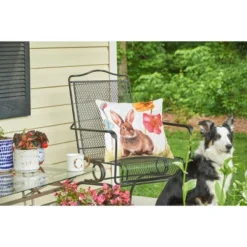 C&F Home 18" X 18" Sitting Bunny Easter Indoor/Outdoor Throw Pillow