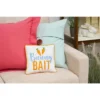 C&F Home 10" X 10" Bunny Bait Embroidered Throw Pillow