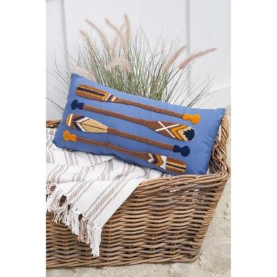 C&F Home Nautical Oars Throw Pillow 2 C&F Home Nautical Oars Throw Pillow - Image 2