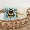 C&F Home 8" X 8" Bumble Bee Hooked Petite Throw Pillow