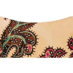 C&F Home 14" X 14" Rustic Damask Embroidered Throw Pillow