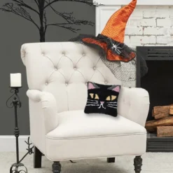 C&F Home 8" X 8" Spooky Cat Face Hooked Petite Halloween Throw Pillow 8 C&F Home 8" X 8" Spooky Cat Face Hooked Petite Halloween Throw Pillow -Home Decor Store GUEST 0c7d8388 1546 4bb0 8324 70ed0692b066