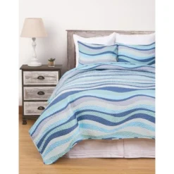 C&F Home Seawaves Coastal Beach Quilt Set -Home Decor Store GUEST 125ea892 1fb7 461b 8a2f 835876d16310