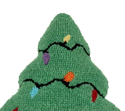 C&F Home Christmas Tree Shaped Hooked Pillow 1 C&F Home Christmas Tree Shaped Hooked Pillow