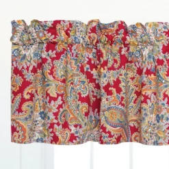 C&F Home Rhapsody Red Valance Collection