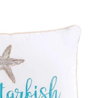 C&F Home 12" X 24" Wish Upon A Starfish Embroidered Throw Pillow 1 C&F Home 12" X 24" Wish Upon A Starfish Embroidered Throw Pillow