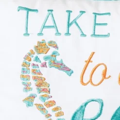 C&F Home Take Me To The Sea Embroidered Throw Pillow -Home Decor Store GUEST 23e8e150 6e22 468b a095 c65d114ded9e