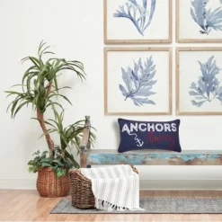 C&F Home 12" X 24" Anchors Away Nautical Embroidered Lumbar Throw Pillow -Home Decor Store GUEST 24ad7c9b 1e8c 4da4 8e12 5c73597e963c