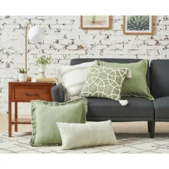 C&F Home 18" X 18" Lily Sage Geometric Throw Pillow -Home Decor Store GUEST 266ade87 ed17 43ff 97a9 27984dd83996