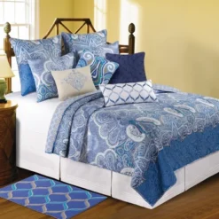 C&F Home 26" X 26" Daphne Blue Damask Euro Sham -Home Decor Store GUEST 30ec8541 b389 436d 8383 2c7886ed2176