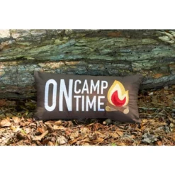 C&F Home 10" X 20" On Camp Time Embroidered Throw Pillow