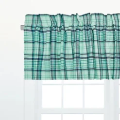 C&F Home Mckinley Plaid Blue Valance Collection