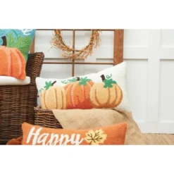 C&F Home Pumpkin Trio Hooked Throw Pillow -Home Decor Store GUEST 3606120c 96b0 4452 97b4 74753ee02274