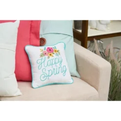 C&F Home 10" X 10" Happy Spring Embroidered Throw Pillow 6 C&F Home 10" X 10" Happy Spring Embroidered Throw Pillow -Home Decor Store GUEST 41215b9e 1bd6 4304 8e1c eb7ec7b74526