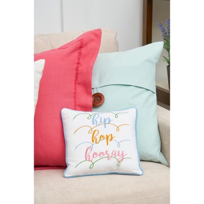 C&F Home 10" X 10" Hip Hop Hooray Embroidered Throw Pillow 2 C&F Home 10" X 10" Hip Hop Hooray Embroidered Throw Pillow - Image 2