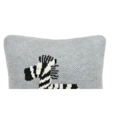 C&F Home 10" X 10" Zebra Knitted Throw Pillow