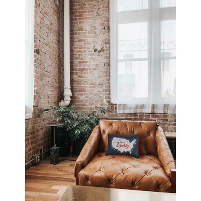 C&F Home 13" X 18" Liberty Lumbar July 4th Applique & Embroidered Throw Pillow 2 C&F Home 13" X 18" Liberty Lumbar July 4th Applique & Embroidered Throw Pillow - Image 2