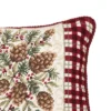 C&F Home 12" X 16" Rustic Pine Needlepoint Christmas Holiday Throw Pillow
