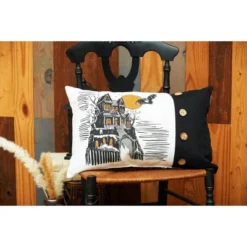 C&F Home 13" X 20" Haunted House Halloween Printed Throw Pillow -Home Decor Store GUEST 49afd907 5fcc 4dd9 a48f f6e1f51376bd
