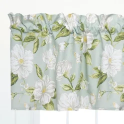 C&F Home Magnolia Garden White Valance Set Of 2