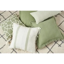 C&F Home 18" X 18" Lily Sage Geometric Throw Pillow