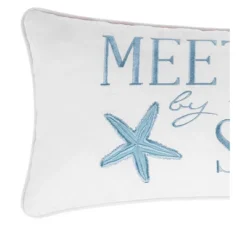 C&F Home 12" X 24" Meet Me At The Sea Embroidered Throw Pillow