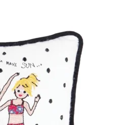 C&F Home Just Want To Have Fun Embroidered Petite Throw Pillow