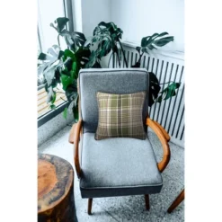 C&F Home 18" X 18" Dawson Green Plaid Spring Woven Throw Pillow -Home Decor Store GUEST 631994e2 f87c 49f3 b8de 1f43a0930de9