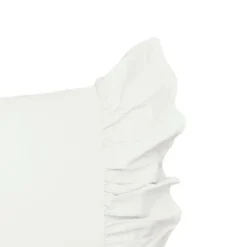 C&F Home Ruffled Standard Pillowcase White