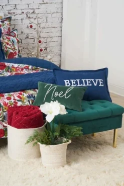 C&F Home Christmas Jolly Solid Typographical Decorative Throw Pillows -Home Decor Store GUEST 6b289329 3184 439a 973c dd47ed1580ef