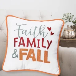 C&F Home 10" X 10" Faith, Family And Fall Embroidered Throw Pillow -Home Decor Store GUEST 6de1f5b6 a165 49a4 8b2c 8ed660f93f27