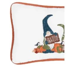 C&F Home Grateful Thankful Gnome Embroidered Throw Pillow