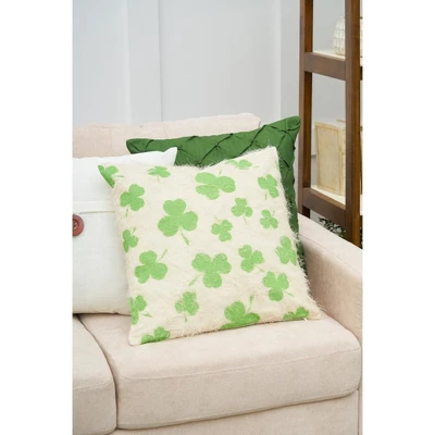 C&F Home 18" X 18" Shamrock Printed Throw Pillow 2 C&F Home 18" X 18" Shamrock Printed Throw Pillow - Image 2