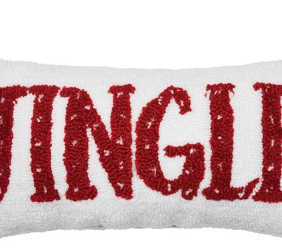 C&F Home Jingle/Cheer Reversible Hooked Pillow 1 C&F Home Jingle/Cheer Reversible Hooked Pillow