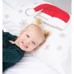 C&F Home 20" X 30" Santa Hat Christmas Holiday Pillowcase