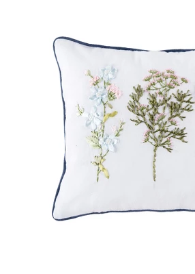 C&F Home Delicate Floral Ribbon Pillow 1 C&F Home Delicate Floral Ribbon Pillow