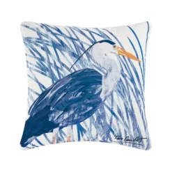 C&F Home 18" X 18" Blue Heron Coastal Indoor/Outdoor Decorative Throw Pillow -Home Decor Store GUEST 817ab53c 986d 4e2f af97 6ccaee9e73b9