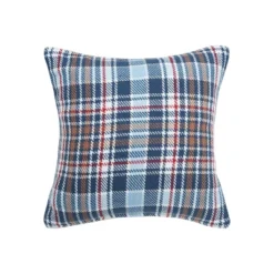 C&F Home 18" X 18" Lawson Lake Plaid Woven Throw Pillow