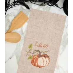 C&F Home 18" X 27" Harvest Time Pumpkin Fall Embellished Flour Sack Kitchen Towel -Home Decor Store GUEST 8907b6c0 b56e 4bfa a8ff 7521677de787