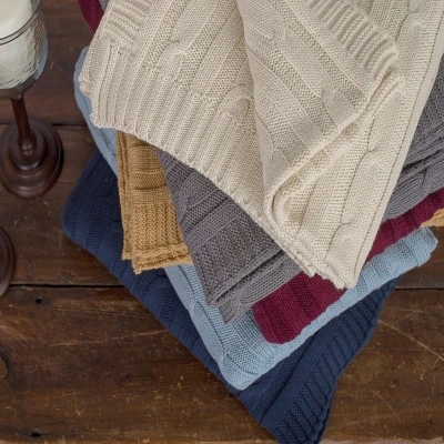 C&F Home 50" X 60" Cable Knit Throw 1 C&F Home 50" X 60" Cable Knit Throw
