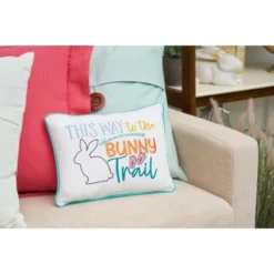 C&F Home 9" X 12" Bunny Trail Embroidered Throw Pillow -Home Decor Store GUEST 8b731469 9409 41b1 98b2 f5c3f4bdc2ff