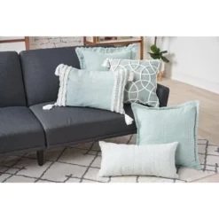 C&F Home 18" X 18" Lily Seaglass Geometric Throw Pillow -Home Decor Store GUEST 8c2cf777 c1e7 46ac ac8c f5436be6f3a2