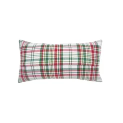 C&F Home Plaid Typographical Decorative Throw Pillows