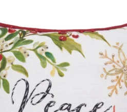 C&F Home Peace Poinsettia Pillow