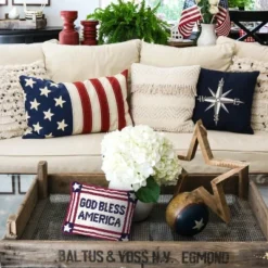 C&F Home 6.5" X 9" God Bless America July 4th Needlepoint Petite Throw Pillow -Home Decor Store GUEST 90f98aa3 ae2f 41a7 8fa6 cce26ee4c00c