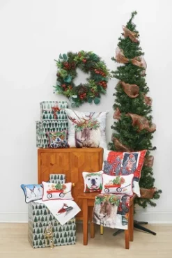 C&F Home Bull Dog Flower Crown Printed Throw Pillow -Home Decor Store GUEST 966c873f 4f40 4347 b684 53055b1c8b96