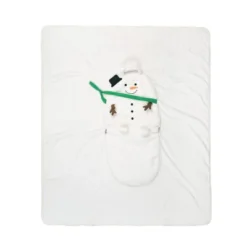 C&F Home Snowman Pillow 39" X 47" Throw Blanket