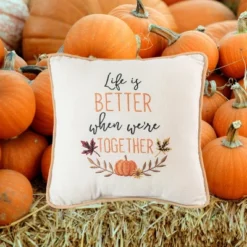 C&F Home 10" X 10" Life Is Better When We're Together Harvest Embroidered Fall Throw Pillow -Home Decor Store GUEST a88ba397 a162 40e5 b740 83b6e0a64d58
