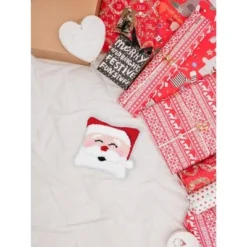 C&F Home 8" X 8" Happy Santa Hooked Petite Christmas Holiday Throw Pillow -Home Decor Store GUEST b59c6177 693b 4614 9e74 5d47dc8ec42a