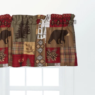 C&F Home Timber Trails Red Valance 1 C&F Home Timber Trails Red Valance